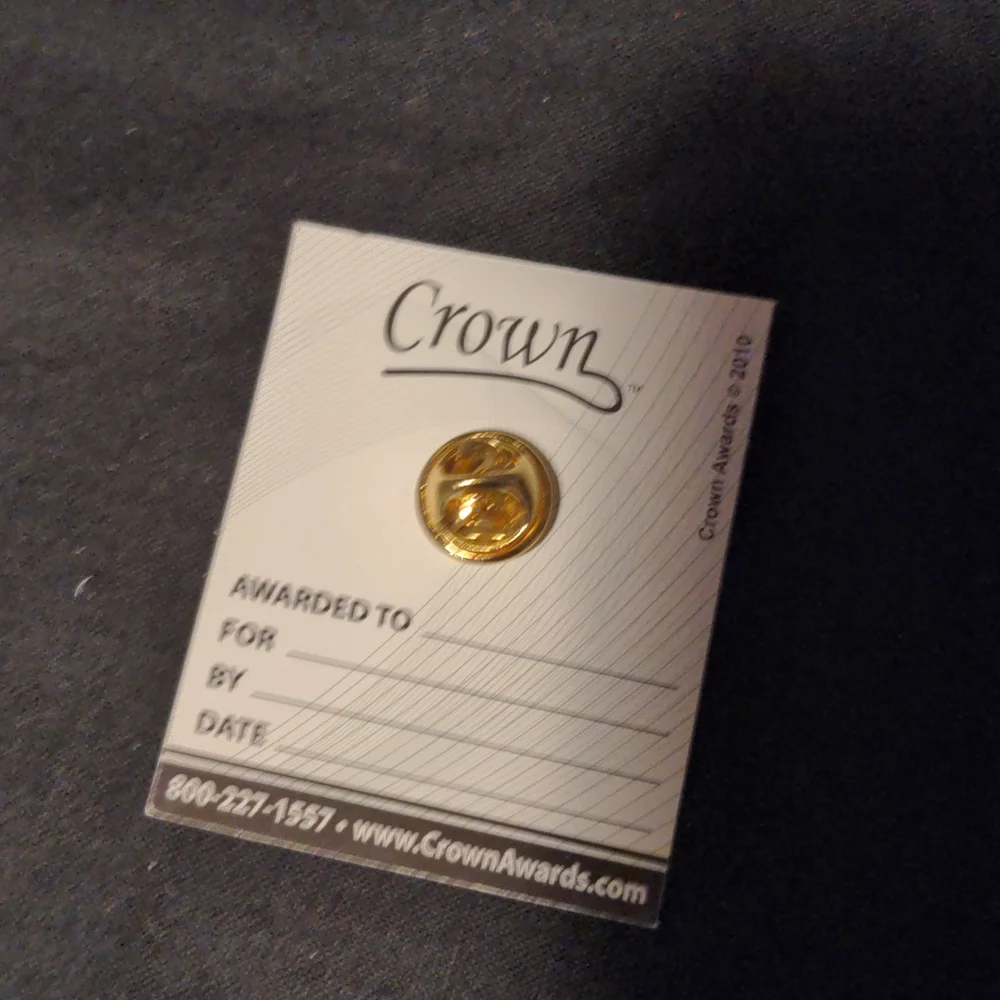 Bundle of 10 Crown Awards Ten Years Pins